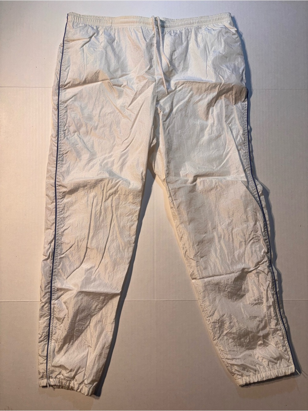 Vtg Nike Challenge Court 90s USA White Tennis Windbreaker Nylon Track Pants Sz S
